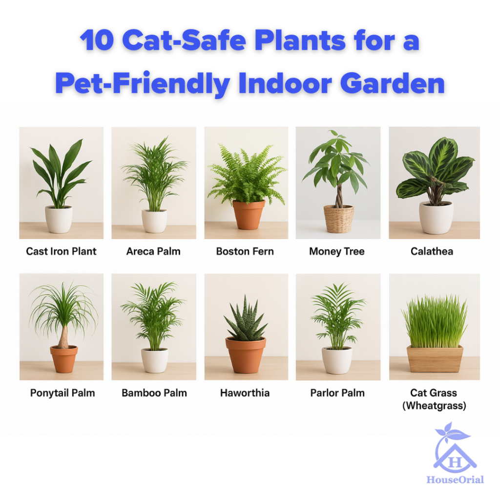 Are spider plants toxic to cats? Here are 10 indoor plants that are safe for cats.
