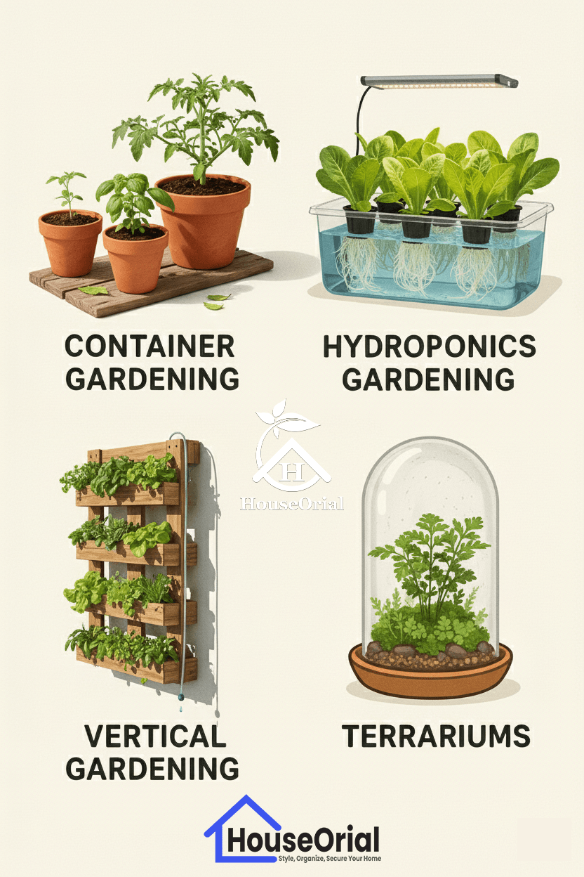 Type of indoor gardening.